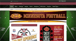 Desktop Screenshot of mnfootballcoaches.com